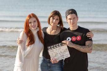 Bella Thorne e Benji sul set di 'Time is up' di Elisa Amoruso Bella Thorne e Benji sul set di 'Time is up' di Elisa Amoruso